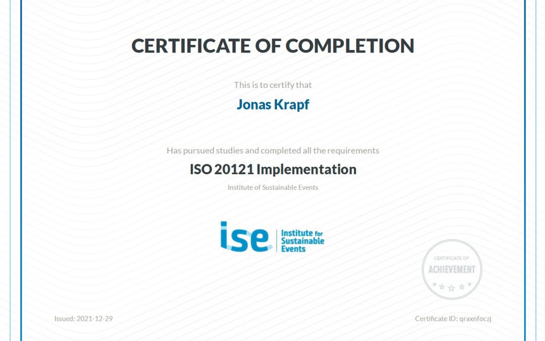 Die ISO 20121 für nachhaltigen Eventerfolg